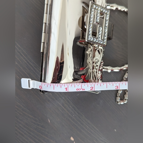 Fabulous Vintage Silver Chrome Evening Purse - Picture 6 of 7